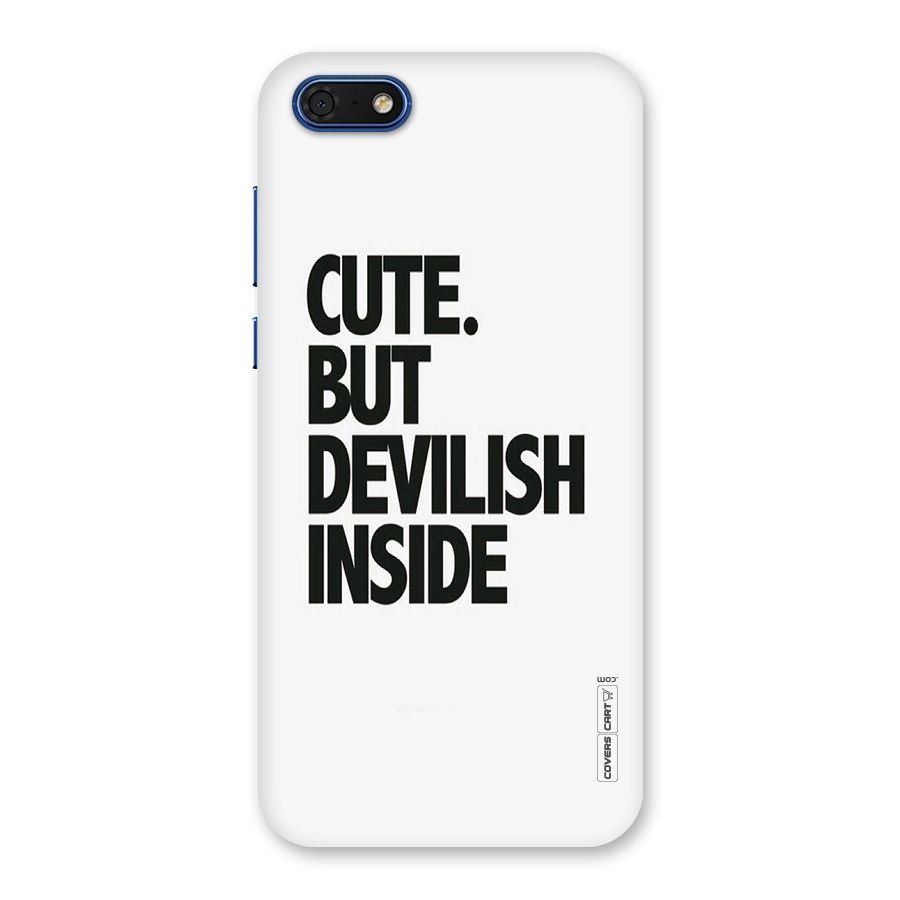 Cute But Devil Back Case for Honor 7s