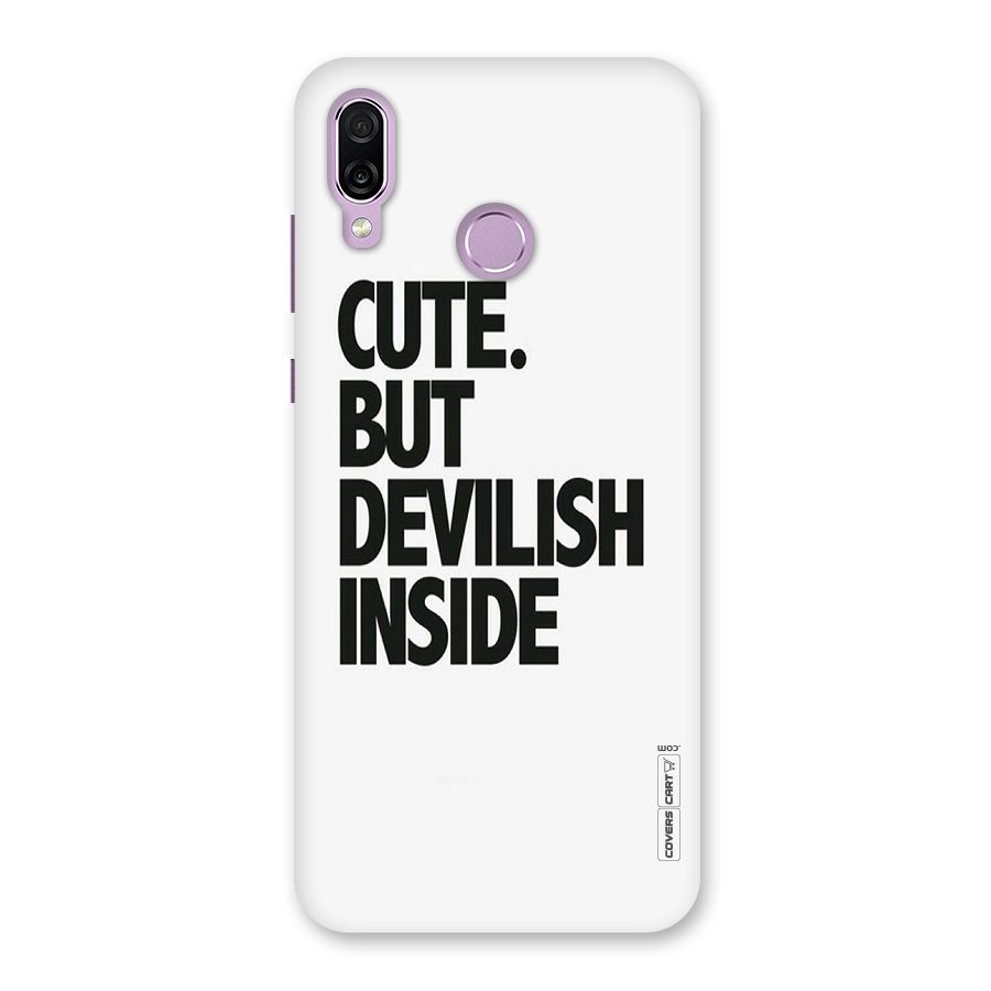 Cute But Devil Back Case for Honor Play