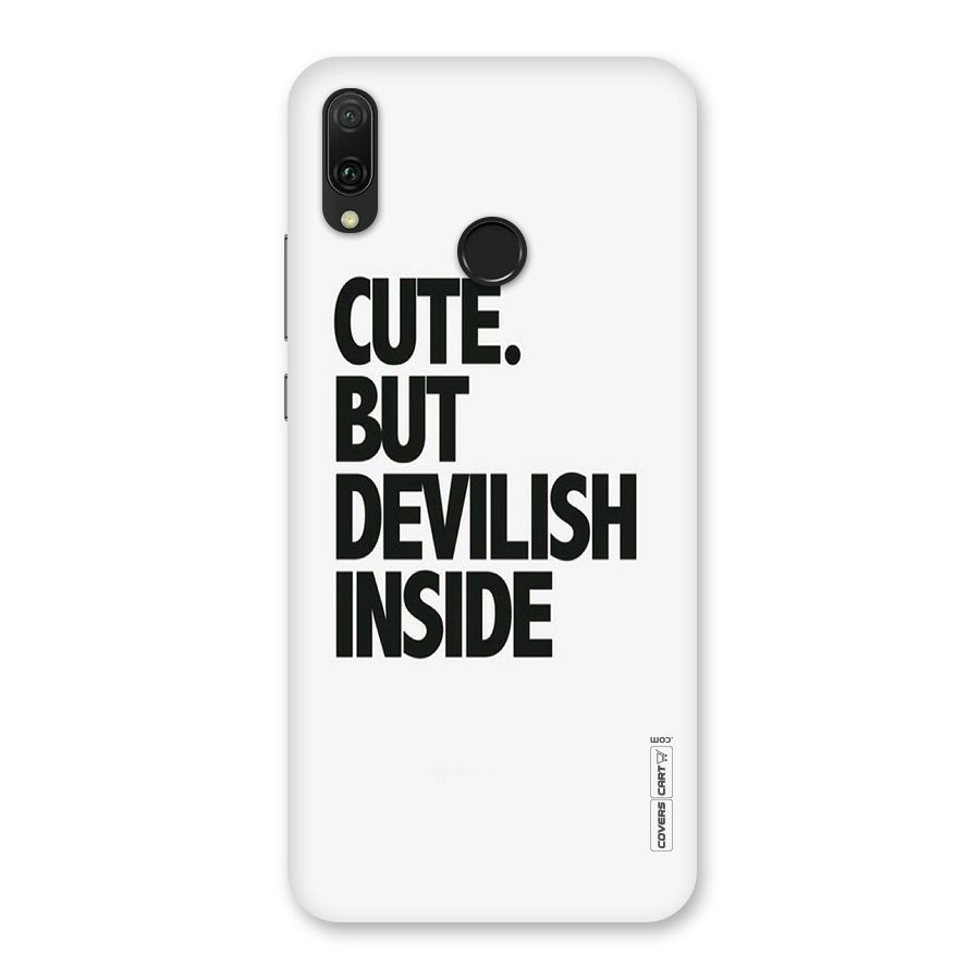 Cute But Devil Back Case for Huawei Y9 (2019)