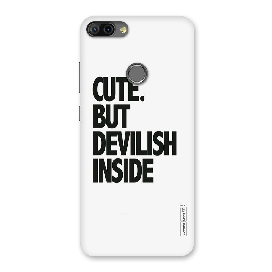 Cute But Devil Back Case for Infinix Hot 6 Pro