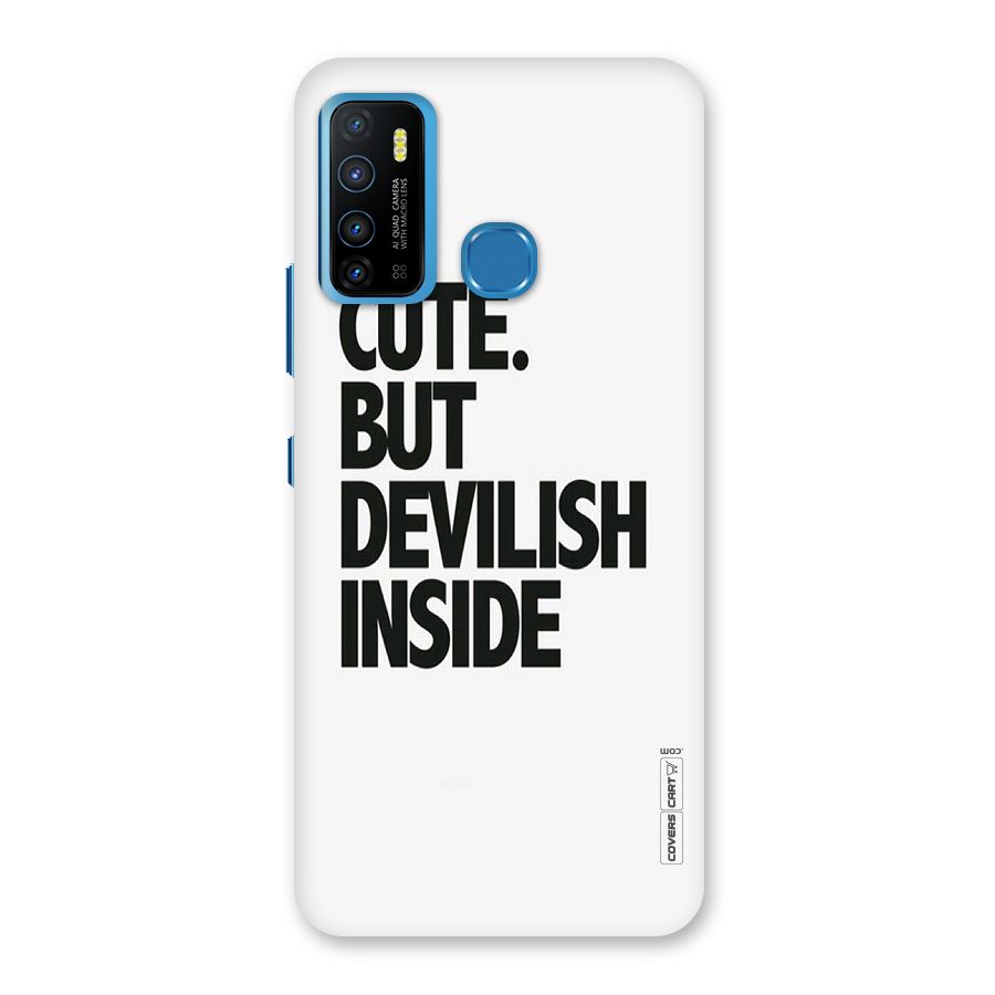 Cute But Devil Back Case for Infinix Hot 9