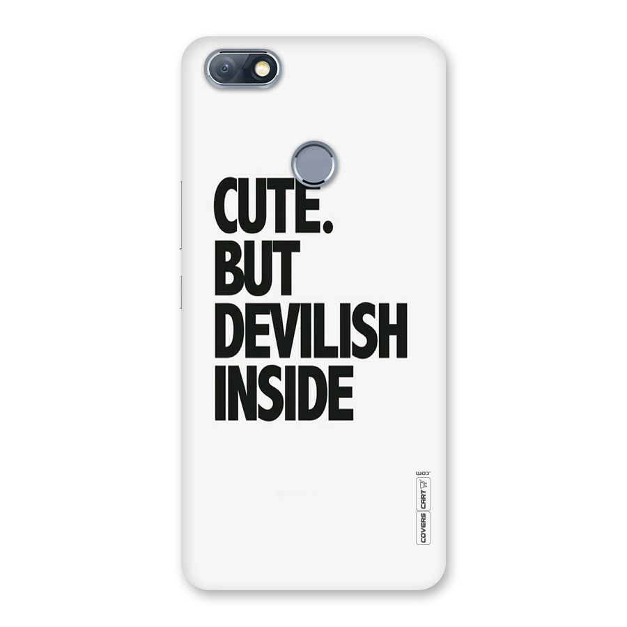 Cute But Devil Back Case for Infinix Note 5