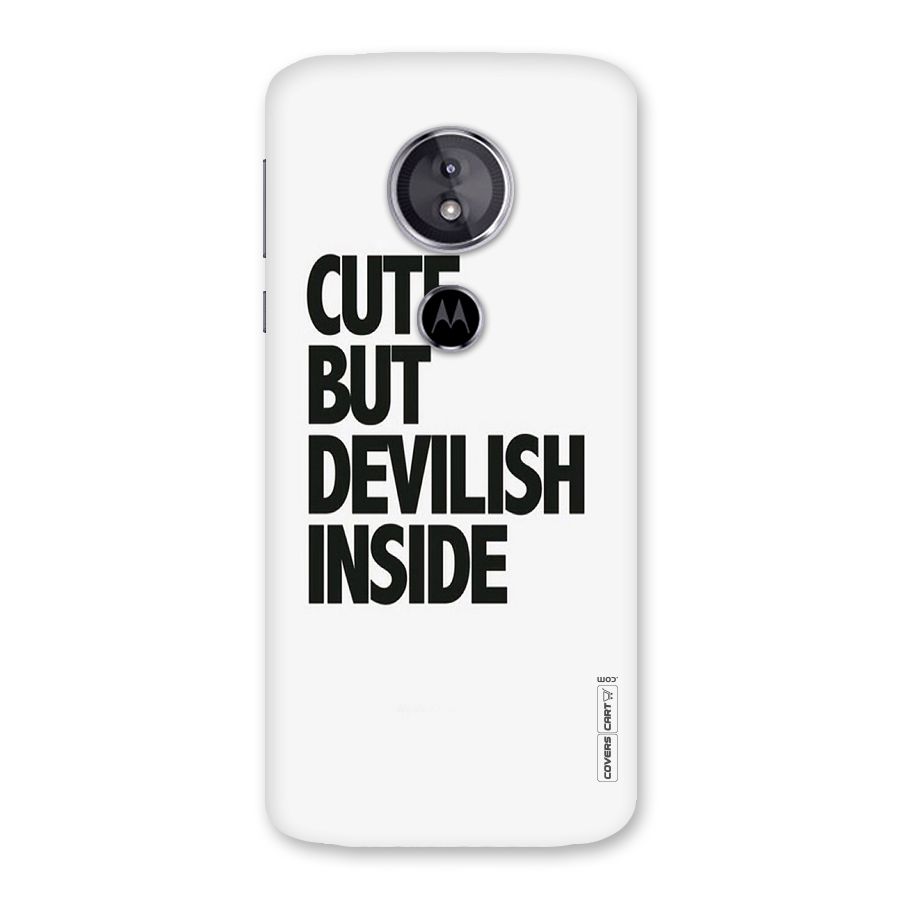 Cute But Devil Back Case for Moto E5