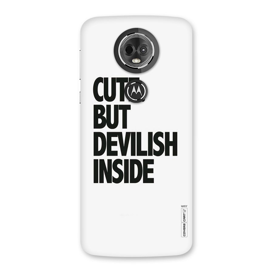 Cute But Devil Back Case for Moto E5 Plus