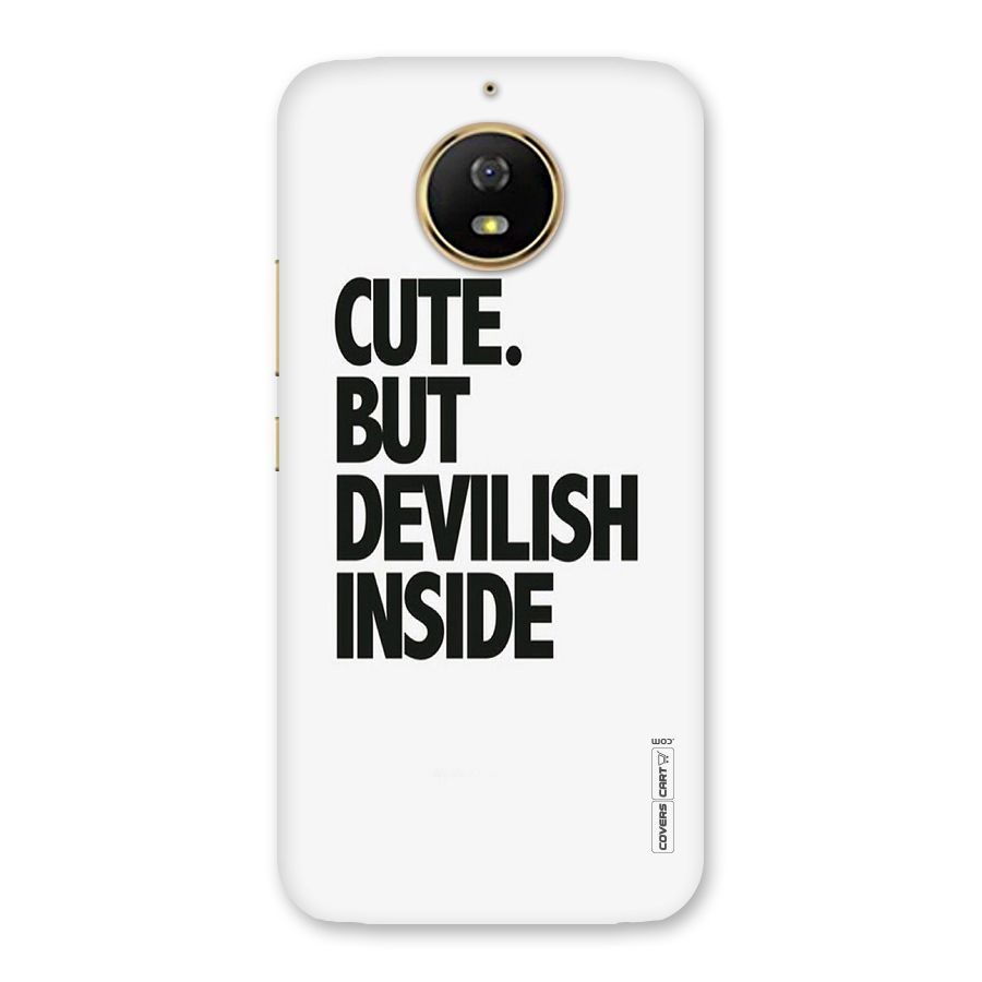 Cute But Devil Back Case for Moto G5s