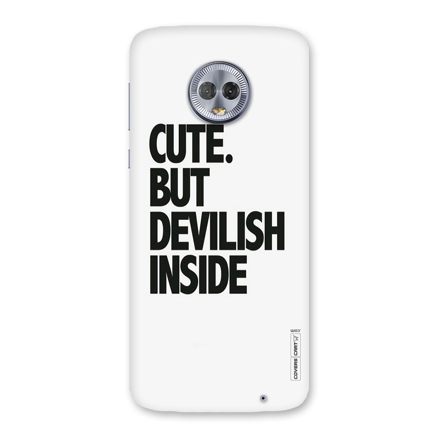 Cute But Devil Back Case for Moto G6 Plus