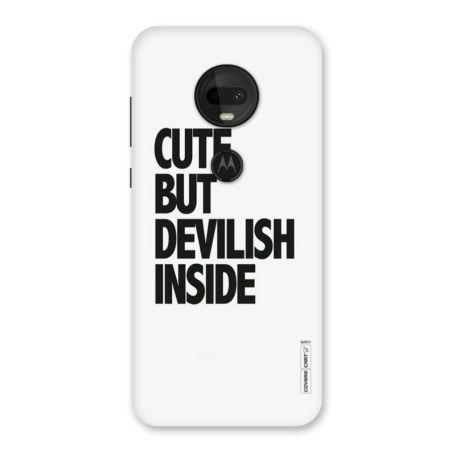 Cute But Devil Back Case for Moto G7