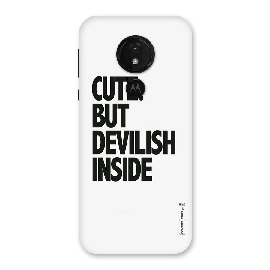 Cute But Devil Back Case for Moto G7 Power