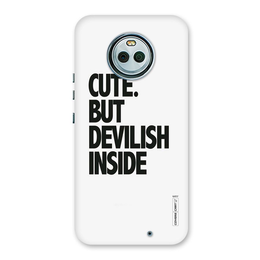 Cute But Devil Back Case for Moto X4