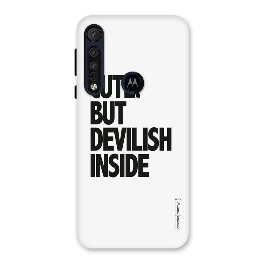 Cute But Devil Back Case for Motorola One Macro