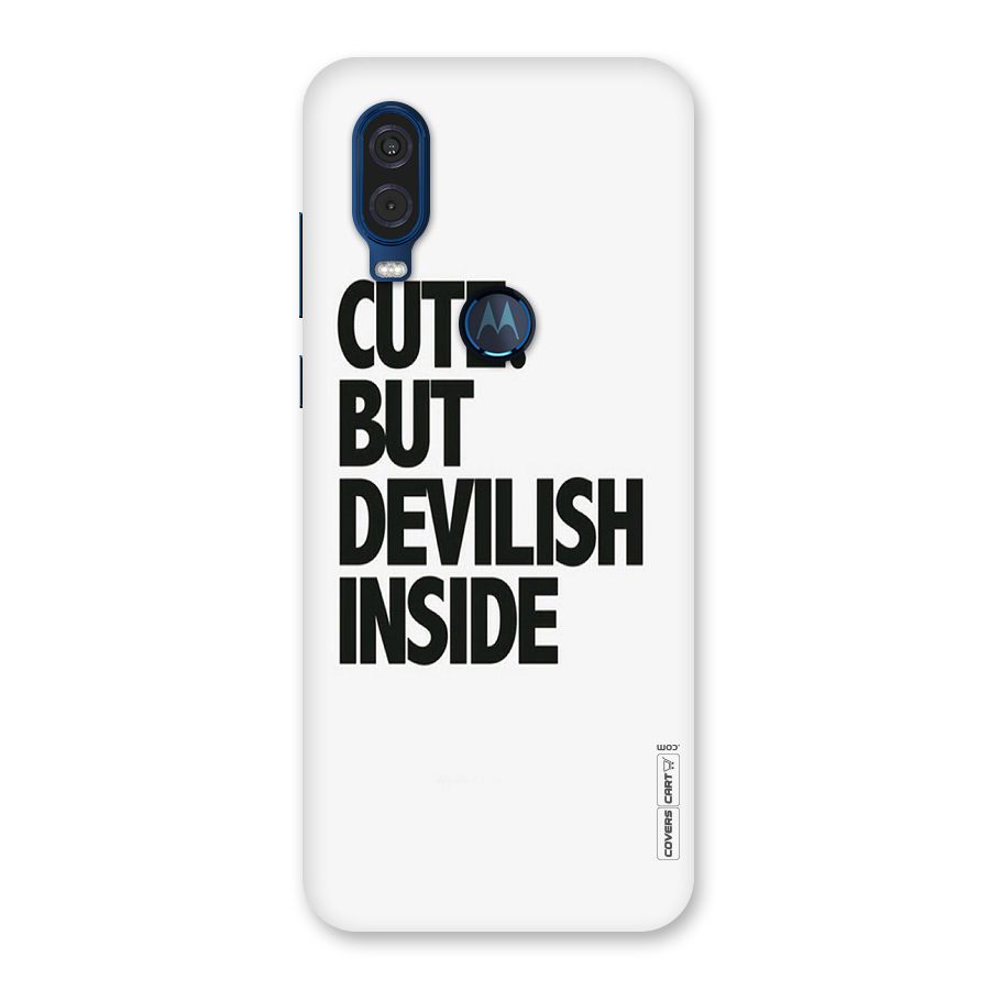 Cute But Devil Back Case for Motorola One Vision