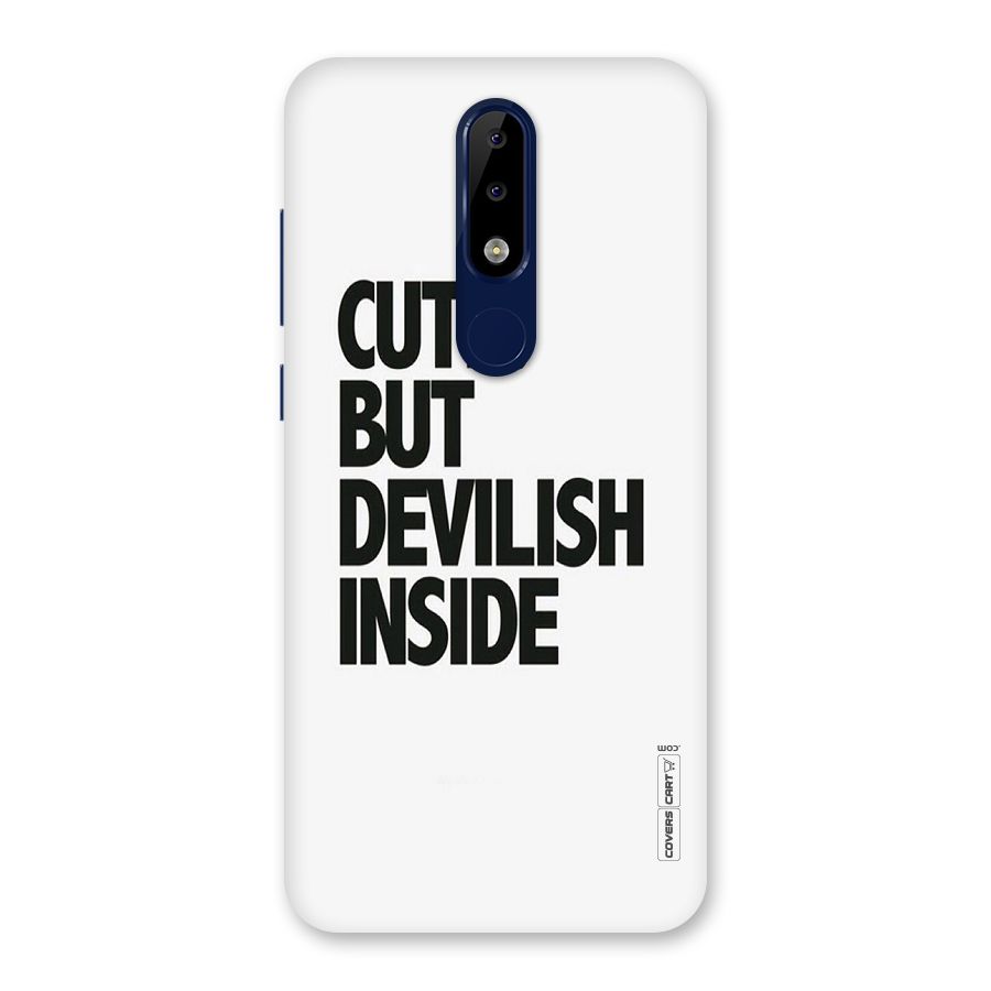 Cute But Devil Back Case for Nokia 5.1 Plus