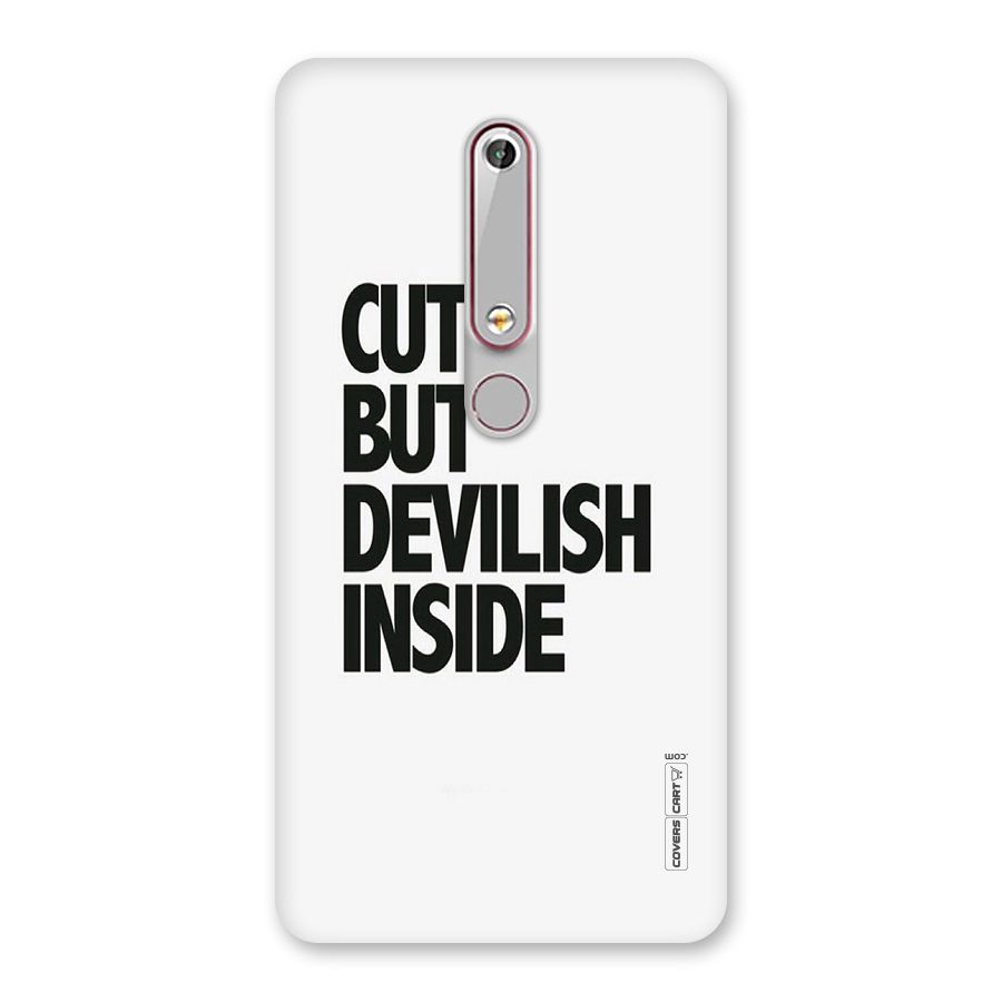 Cute But Devil Back Case for Nokia 6.1