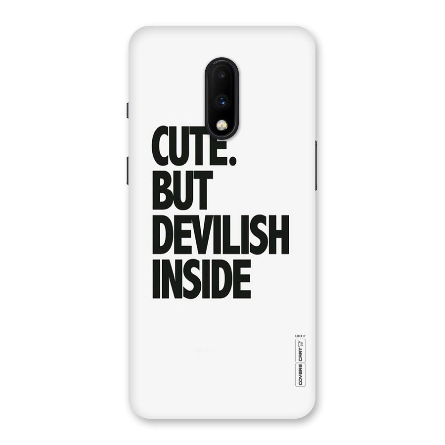 Cute But Devil Back Case for OnePlus 7