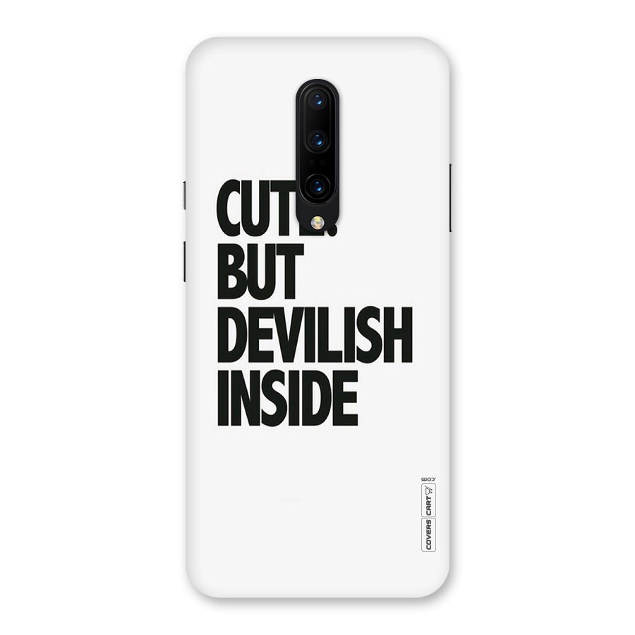 Cute But Devil Back Case for OnePlus 7 Pro