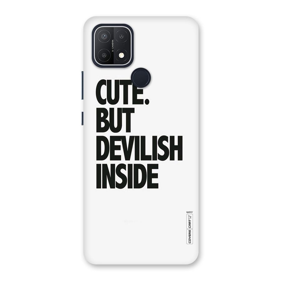 Cute But Devil Back Case for Oppo A15s