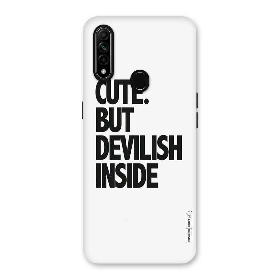 Cute But Devil Back Case for Oppo A31