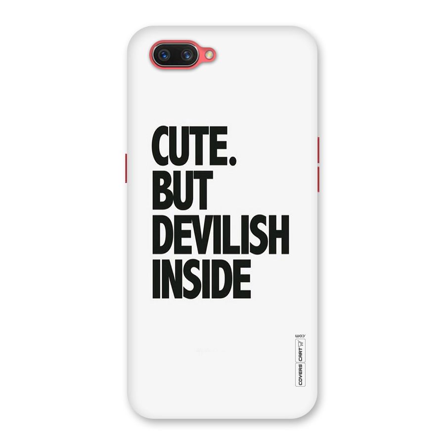 Cute But Devil Back Case for Oppo A3s