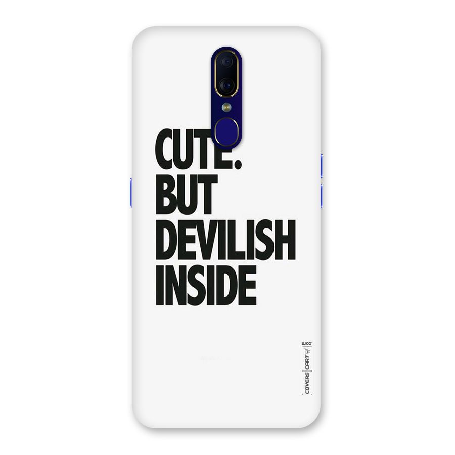 Cute But Devil Back Case for Oppo A9