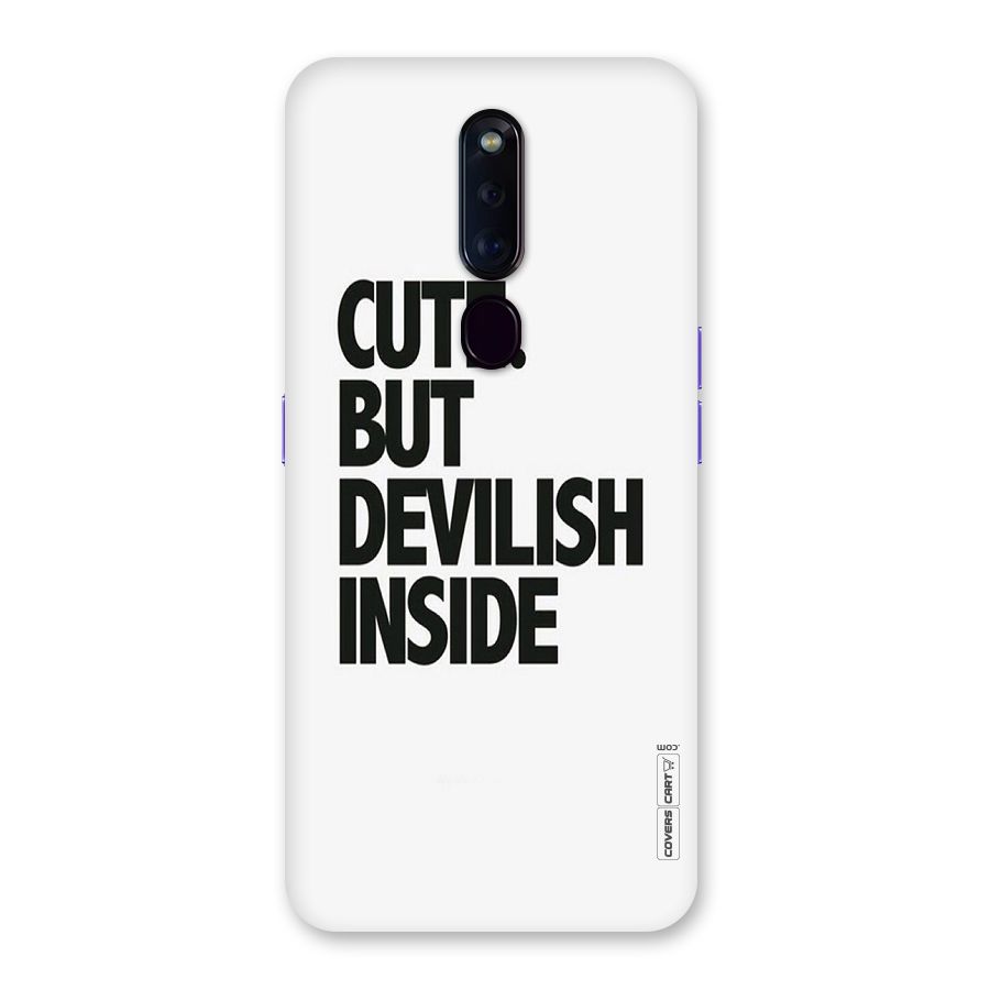 Cute But Devil Back Case for Oppo F11 Pro