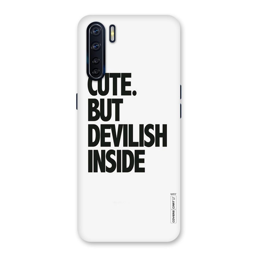 Cute But Devil Back Case for Oppo F15