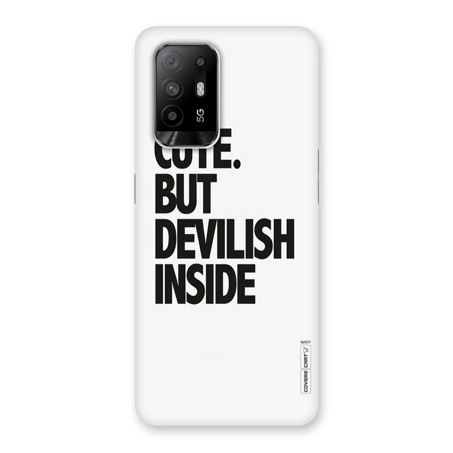 Cute But Devil Back Case for Oppo F19 Pro Plus 5G
