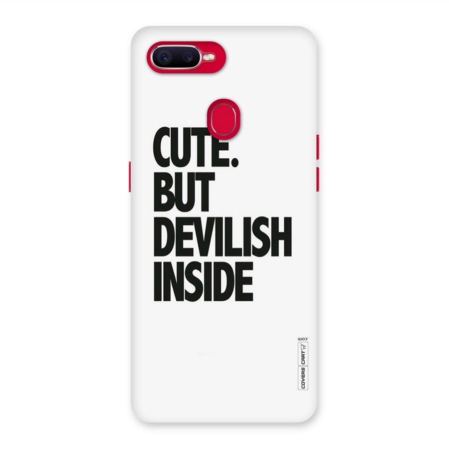 Cute But Devil Back Case for Oppo F9 Pro
