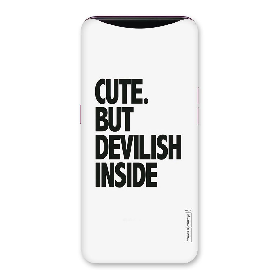 Cute But Devil Back Case for Oppo Find X