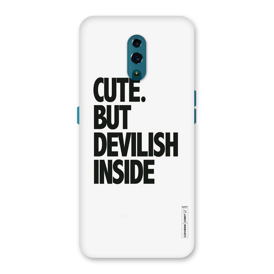 Cute But Devil Back Case for Oppo Reno