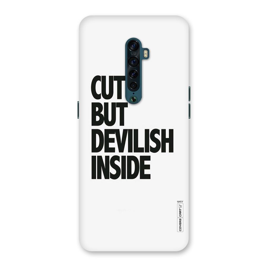Cute But Devil Back Case for Oppo Reno2