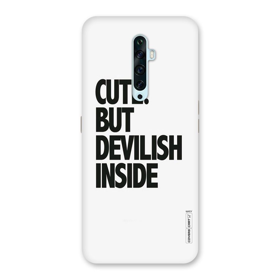 Cute But Devil Back Case for Oppo Reno2 F