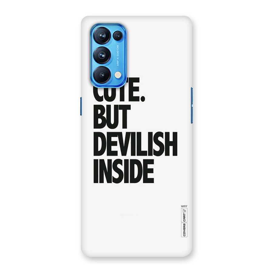 Cute But Devil Back Case for Oppo Reno5 Pro 5G
