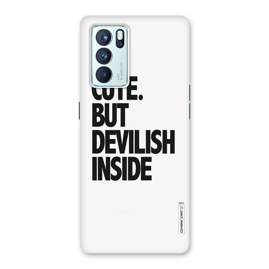 Cute But Devil Back Case for Oppo Reno6 Pro 5G