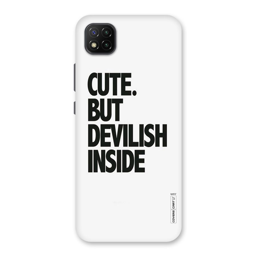 Cute But Devil Back Case for Poco C3
