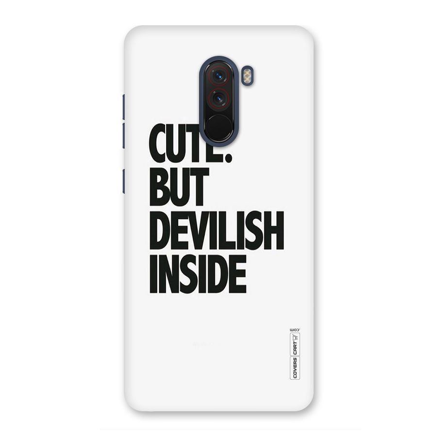 Cute But Devil Back Case for Poco F1