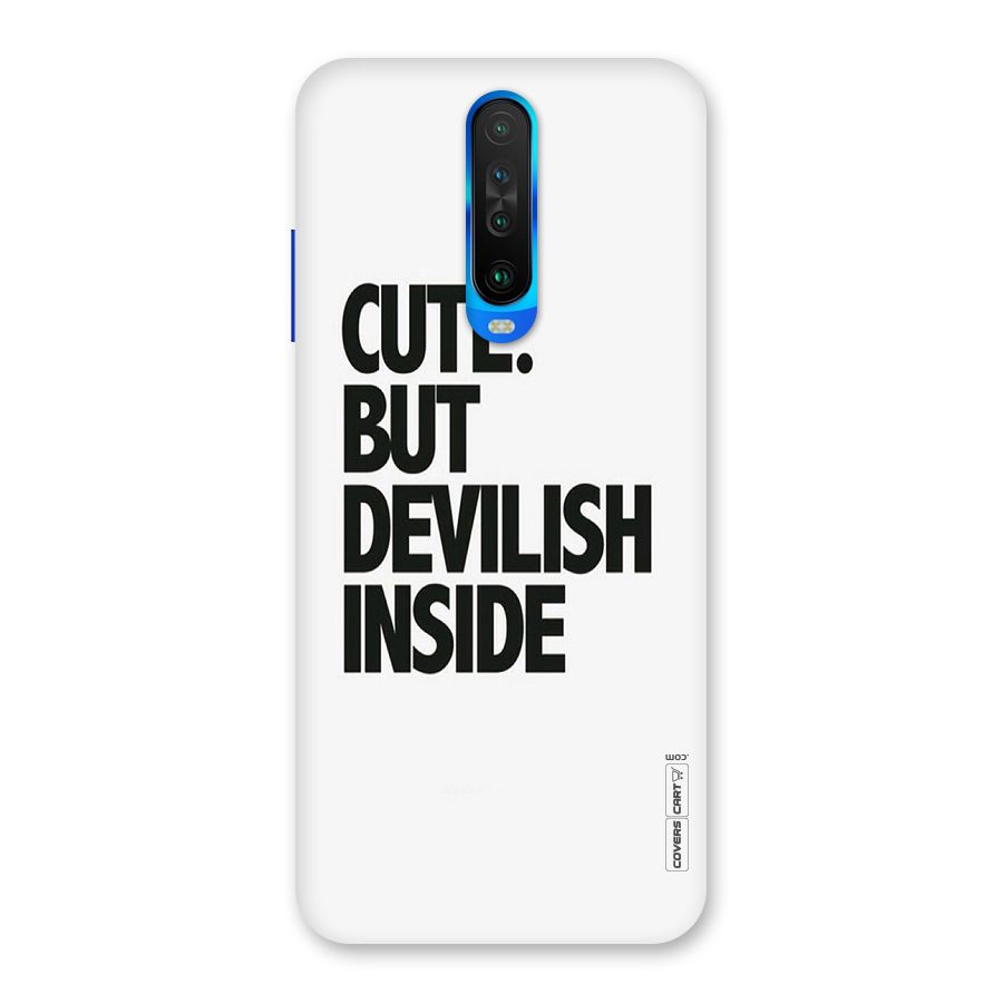 Cute But Devil Back Case for Poco X2