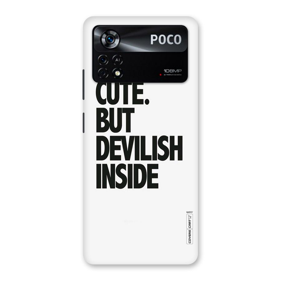 Cute But Devil Back Case for Poco X4 Pro 5G