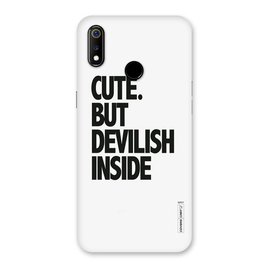 Cute But Devil Back Case for Realme 3