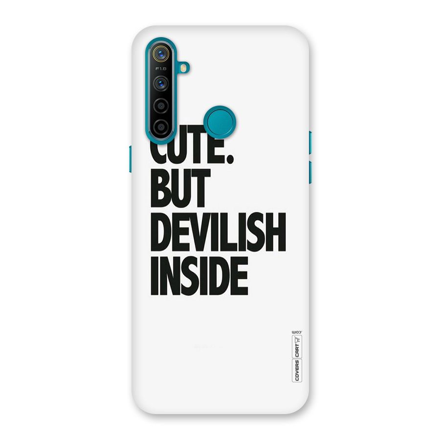 Cute But Devil Back Case for Realme 5i