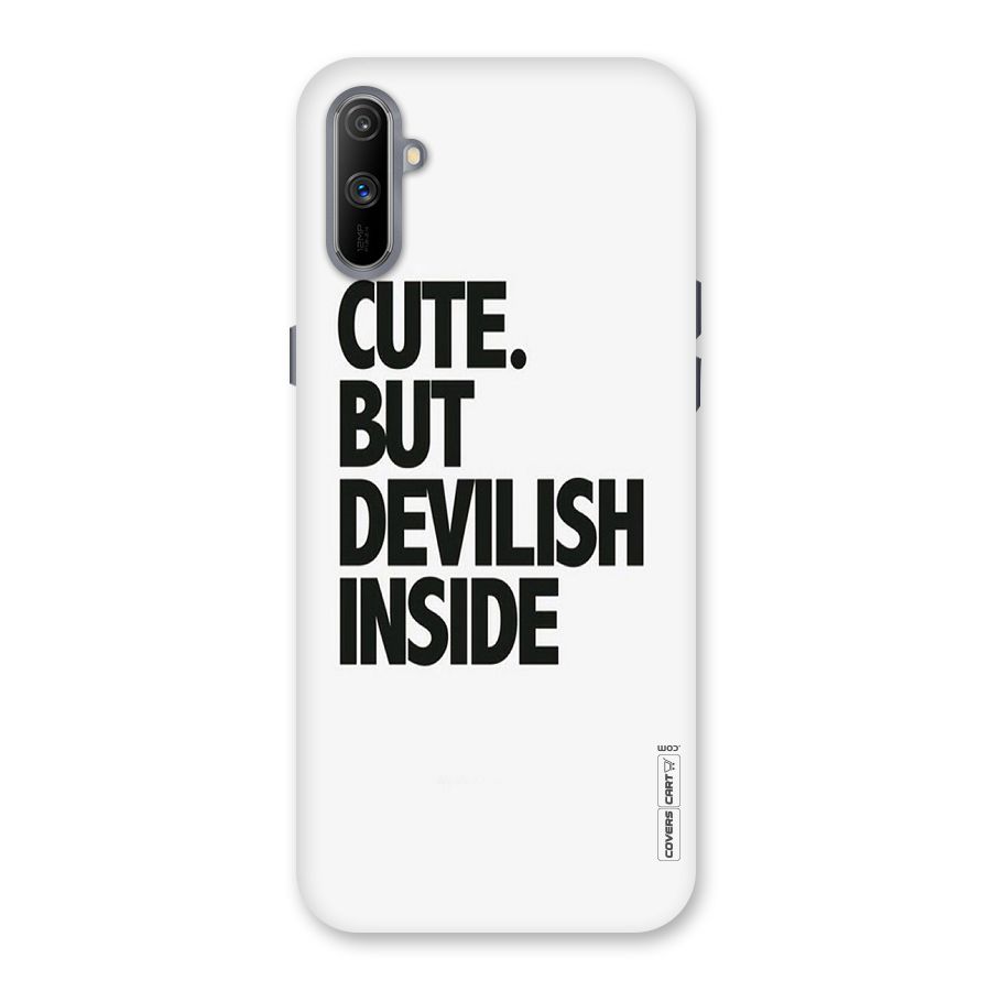 Cute But Devil Back Case for Realme C3
