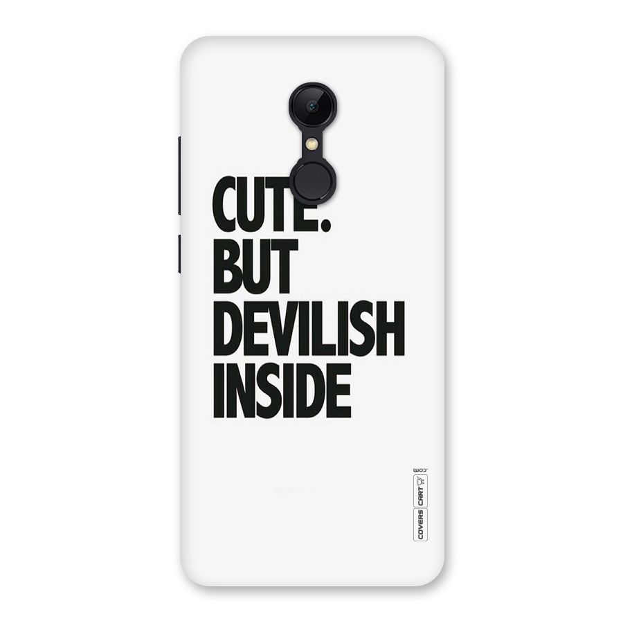 Cute But Devil Back Case for Redmi 5