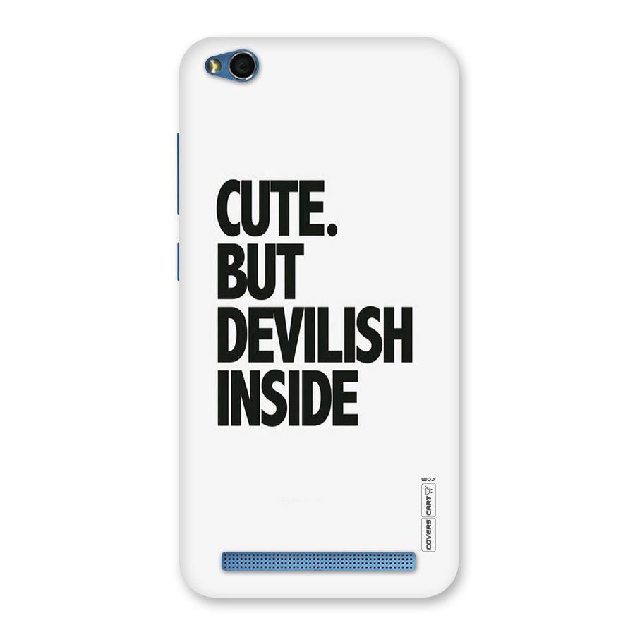 Cute But Devil Back Case for Redmi 5A