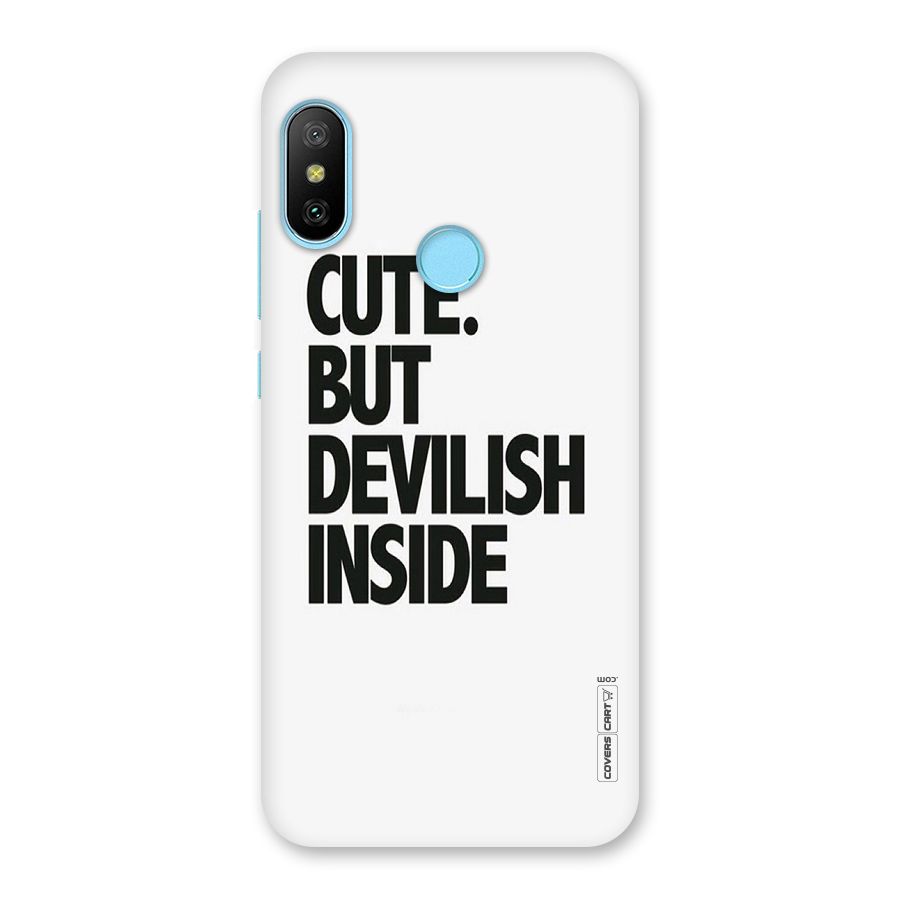 Cute But Devil Back Case for Redmi 6 Pro
