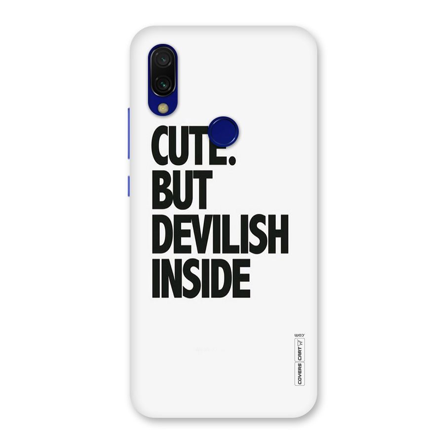 Cute But Devil Back Case for Redmi 7