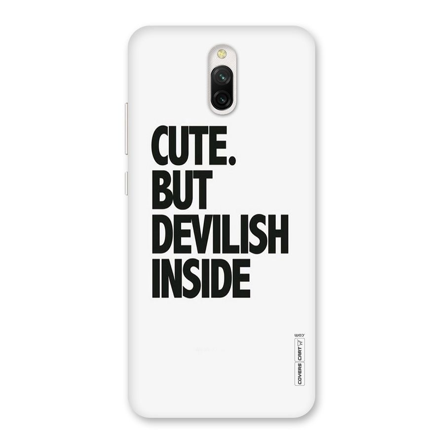 Cute But Devil Back Case for Redmi 8A Dual