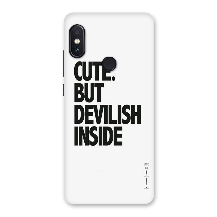 Cute But Devil Back Case for Redmi Note 5 Pro