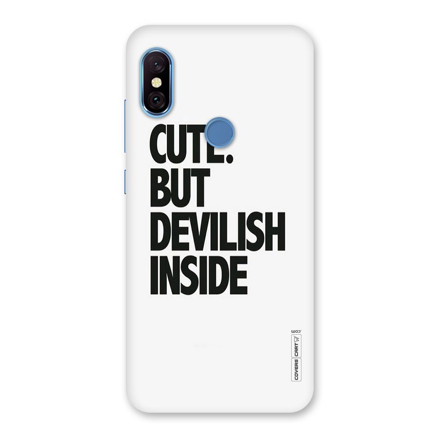 Cute But Devil Back Case for Redmi Note 6 Pro