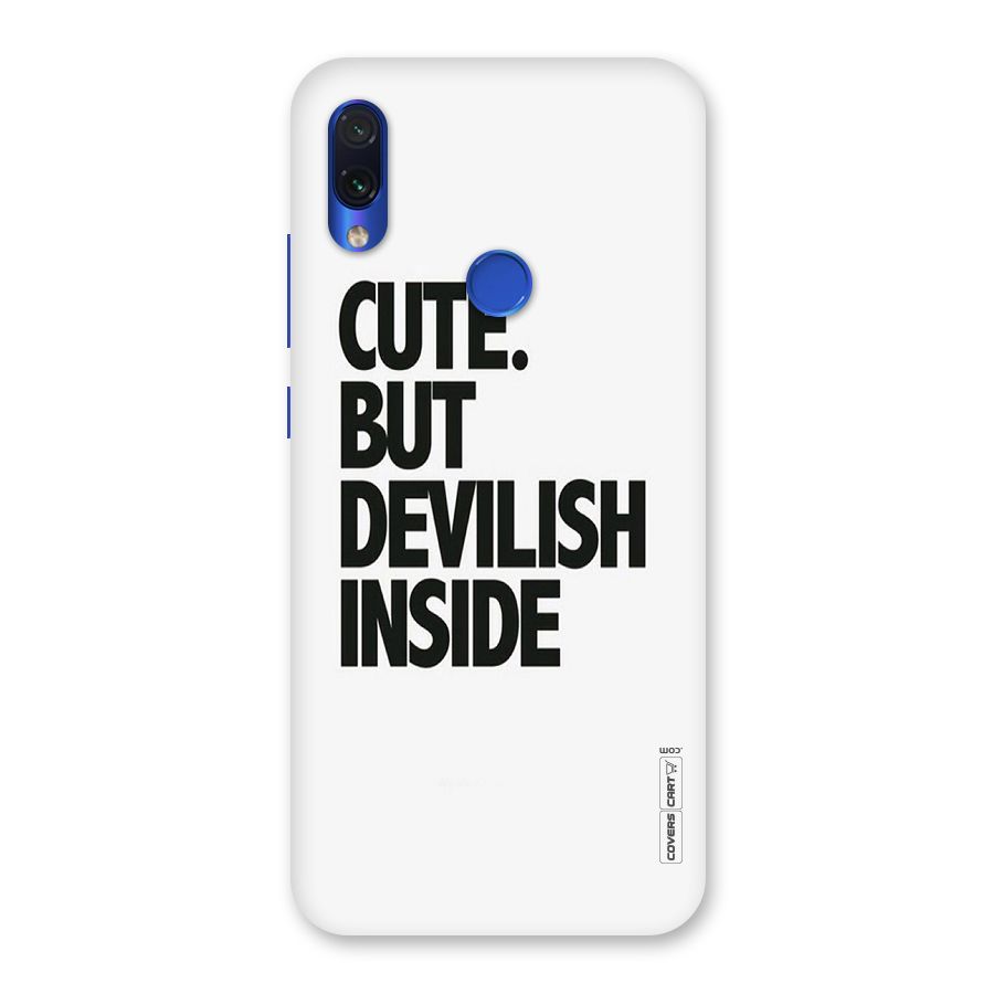 Cute But Devil Back Case for Redmi Note 7