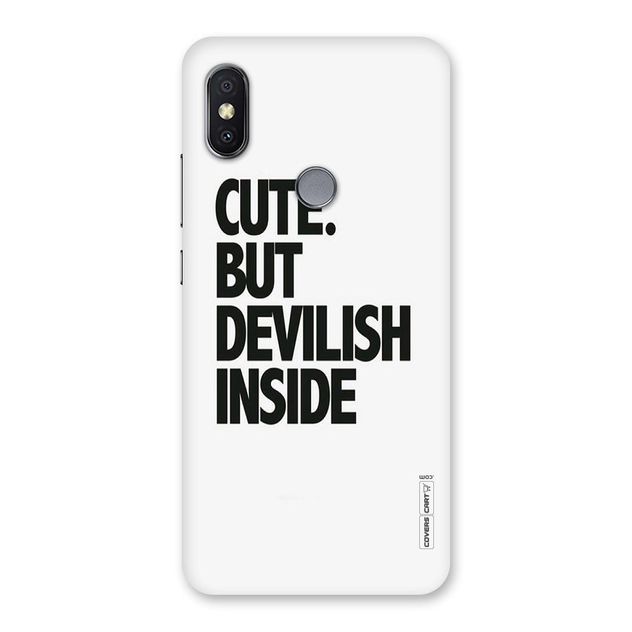 Cute But Devil Back Case for Redmi Y2
