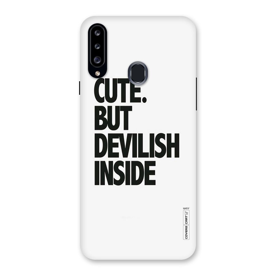 Cute But Devil Back Case for Samsung Galaxy A20s